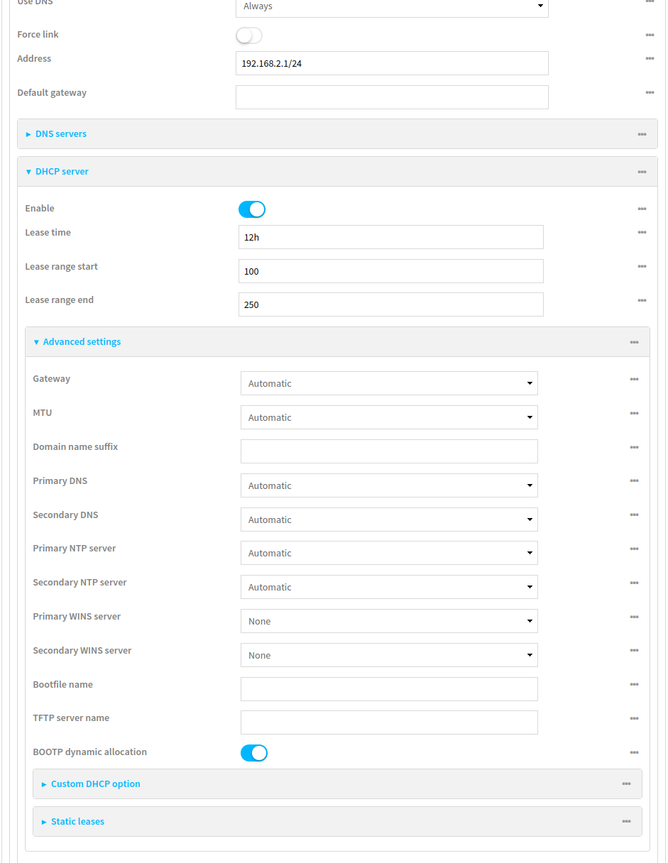 WAN Configuration