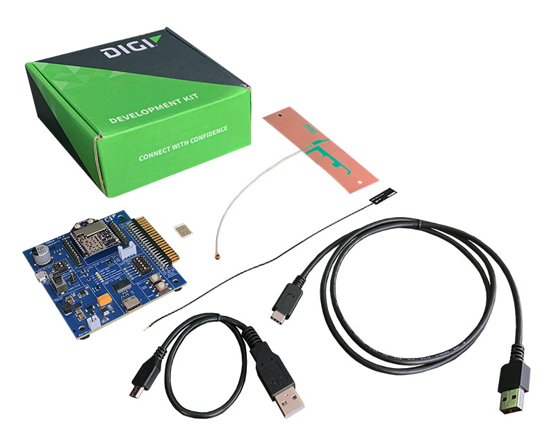 Digi XBee 3 Cellular Smart Modem, LTE-M/NB-IoT Development Kit with XBIB-C Dev Board, AT&T