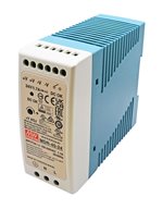 Power supply, DIN mount; Out: 40 W, 24 VDC 1.7 A; In: 85~264 VAC